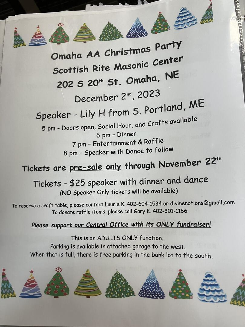 Omaha AA Christmas Party 2023