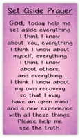 Set Aside Prayer -Magnet