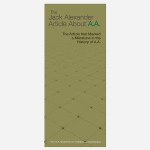 Jack Alexander Article about A.A.