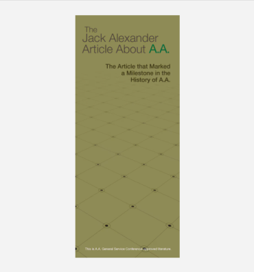 Jack Alexander Article about A.A.