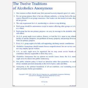 Twelve Traditions Flyer