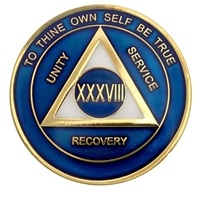 Blue Colored Medallion