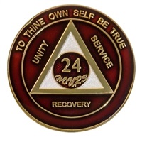 Burgundy Colored Medallion