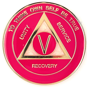 Pink Colored Medallion