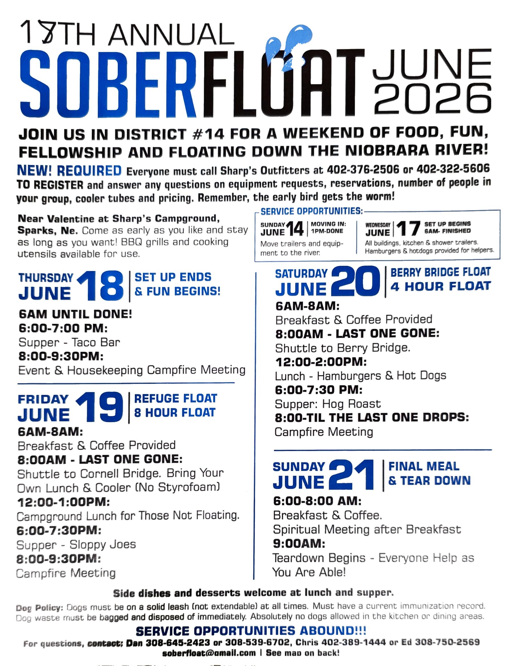18th Annual Soberfloat – Near Valentine | OmahaAA.org